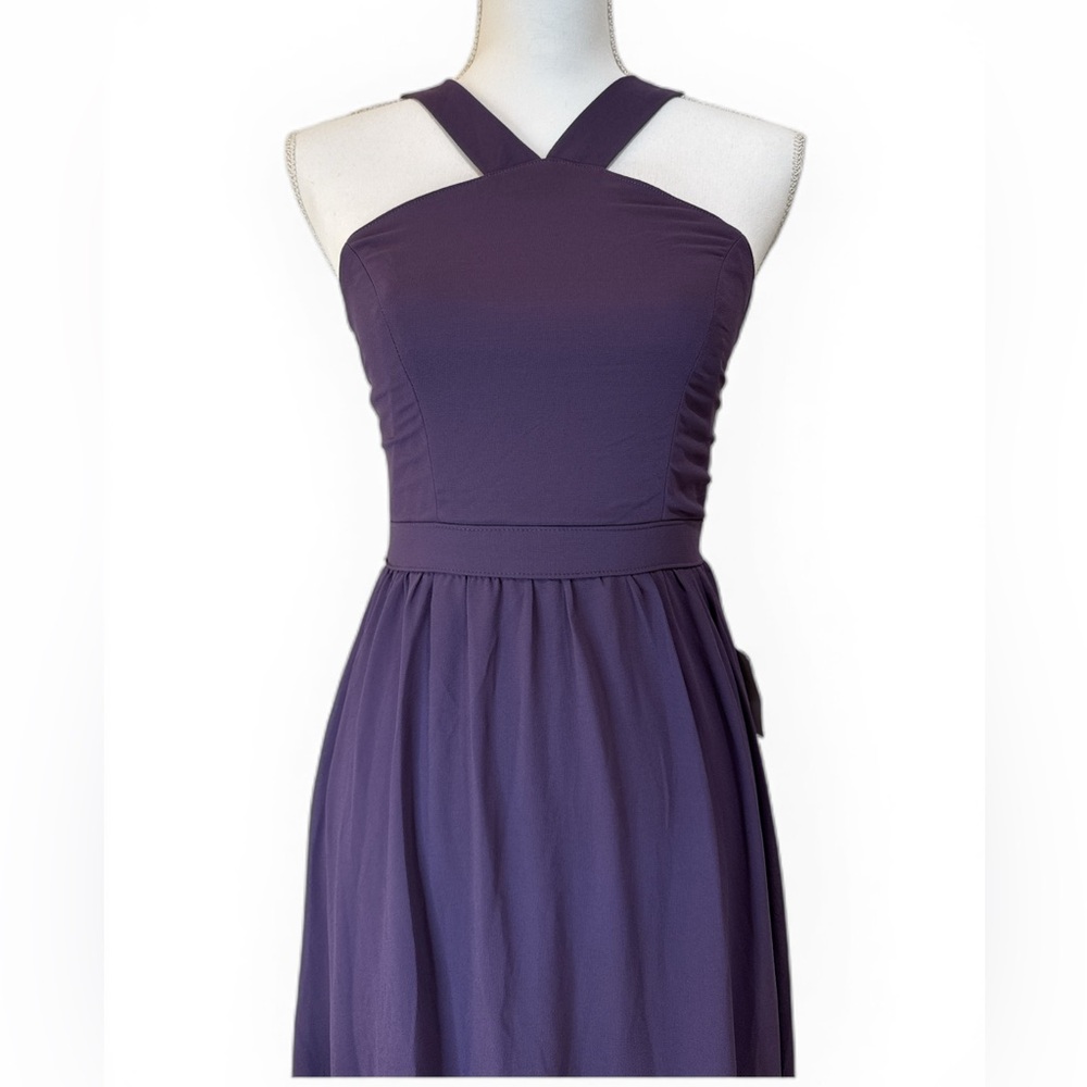 Lulu's Maxi Plum Dress Size Small - Picture 5 of 6